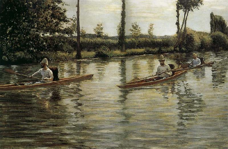 Gustave Caillebotte Racing boat France oil painting art